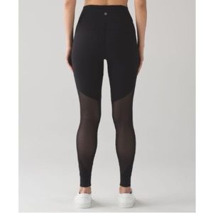 Lululemon leggings with mesh detail
